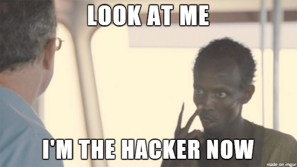Look at me I'm the hacker now